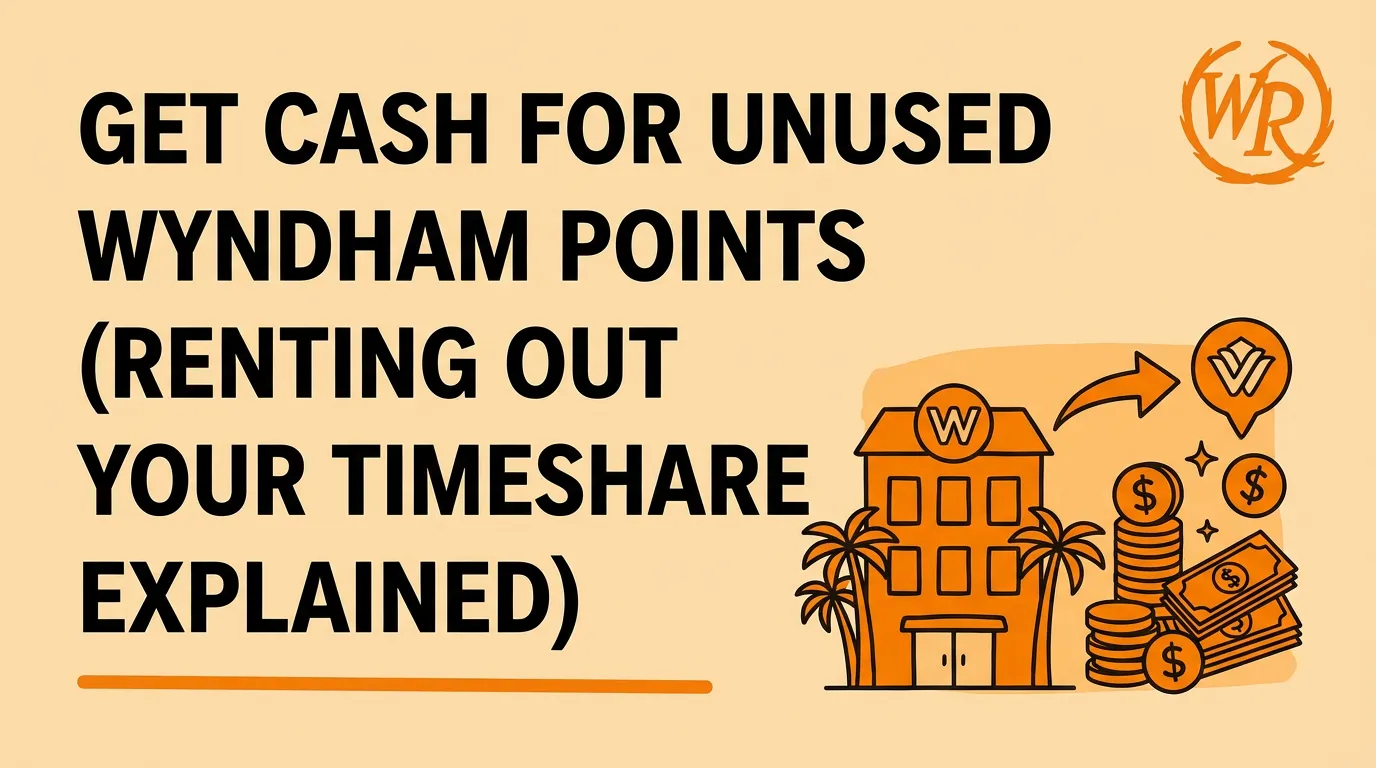 Get Cash for Unused Wyndham Points (Renting Out Your Timeshare Explained)