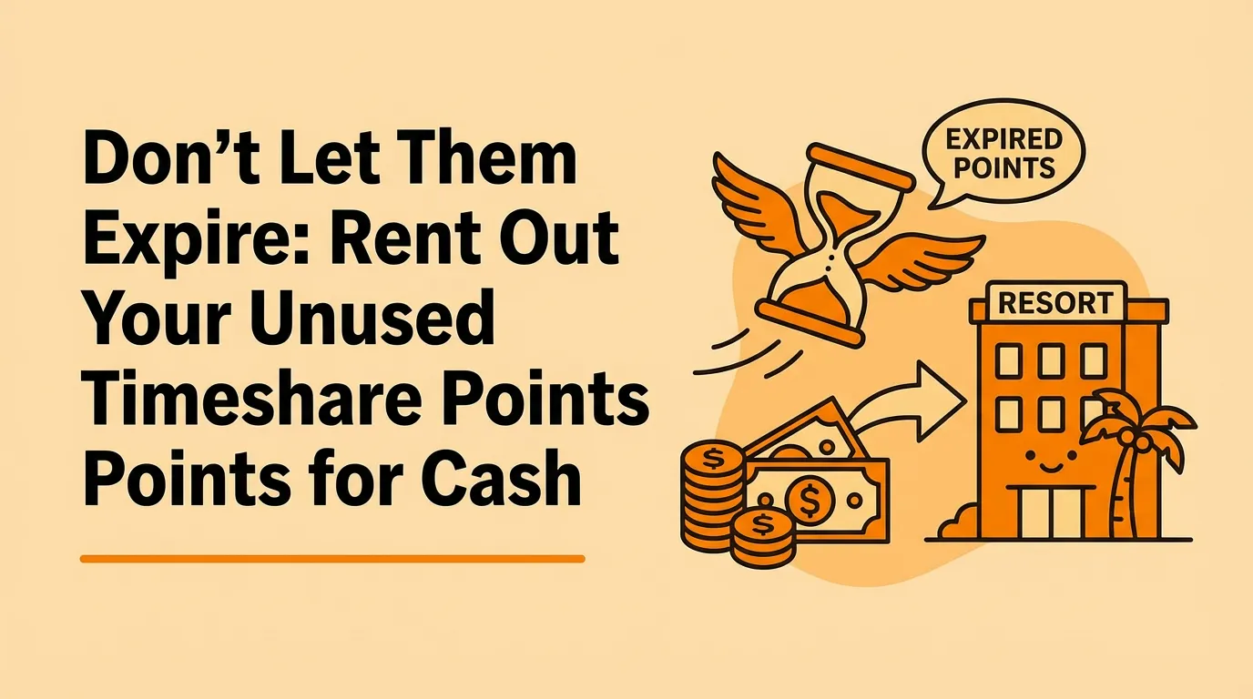 Don't Let Them Expire: Rent Out Your Unused Timeshare Points for Cash